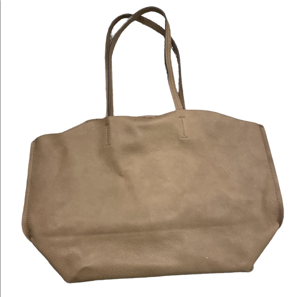 Tan Street Level Tote With Wristlet